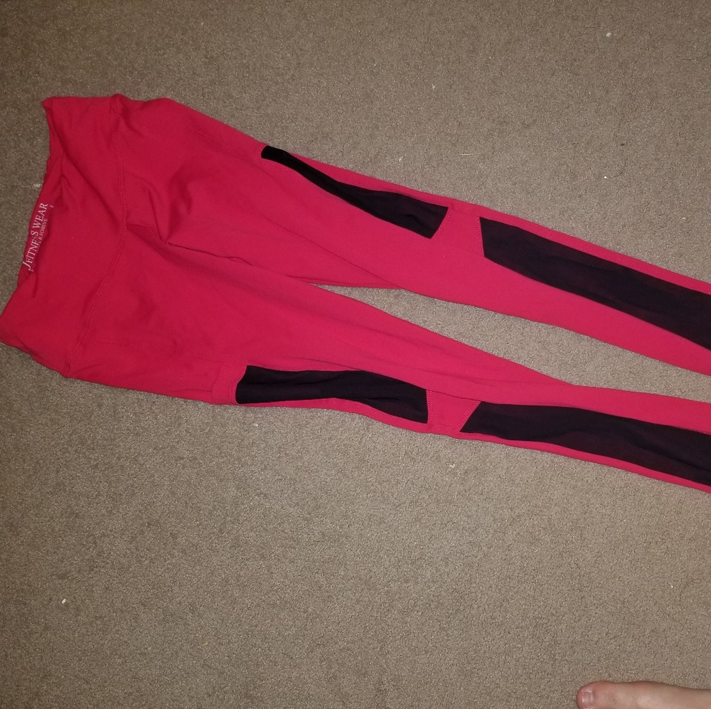 JFitness partial mesh workout leggings